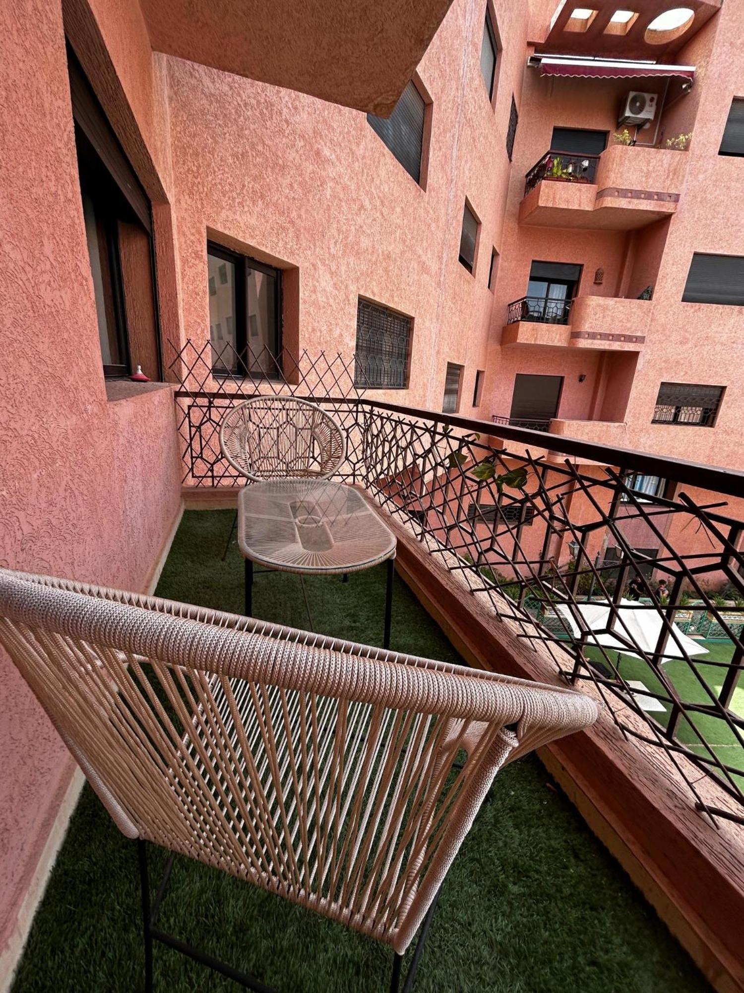 Charmant Appartement A Gueliz Marrakesh Exteriör bild